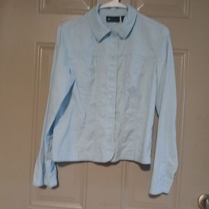 Relativity Womens  Button Up Blazer/Top Long Sleeve Size M